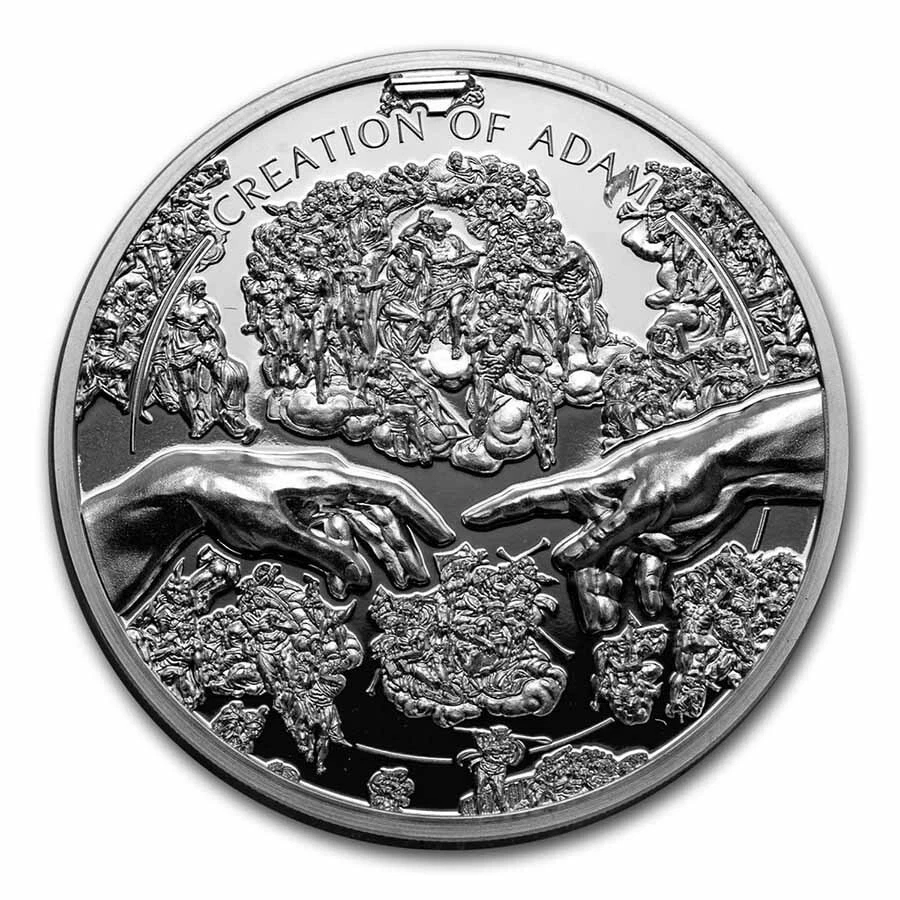 Picture of 2023 CIT X-Ray Creation of Adam 1 oz Ultra High Relief Proof Silver Coin - 30235