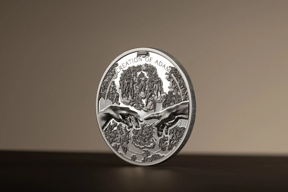 Picture of 2023 CIT X-Ray Creation of Adam 1 oz Ultra High Relief Proof Silver Coin - 30235