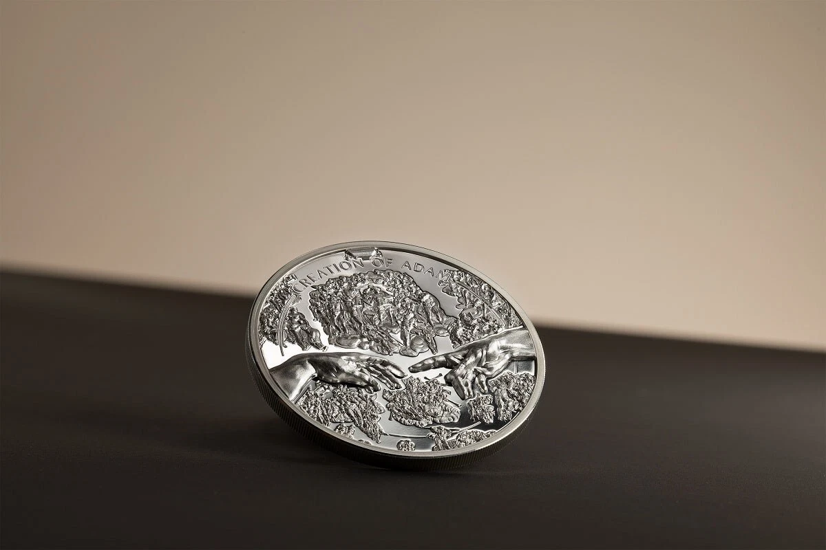 Picture of 2023 CIT X-Ray Creation of Adam 1 oz Ultra High Relief Proof Silver Coin - 30235