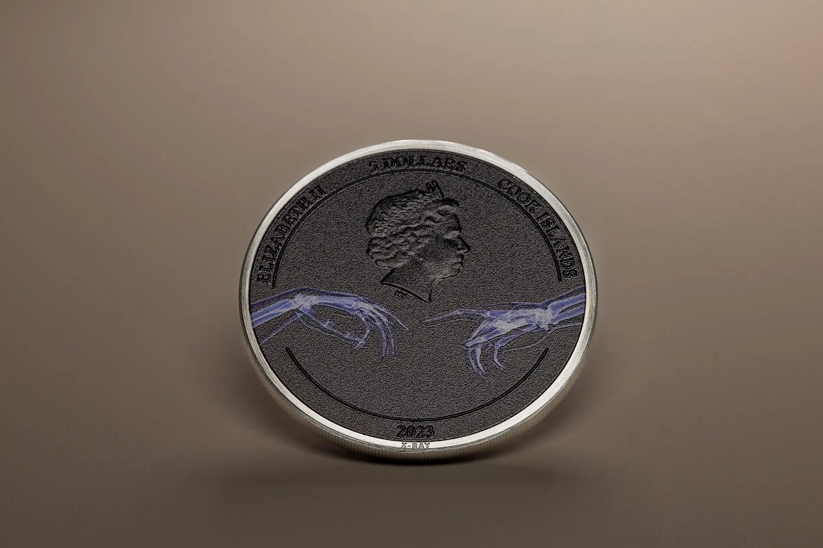 Picture of 2023 CIT X-Ray Creation of Adam 1 oz Ultra High Relief Proof Silver Coin - 30235