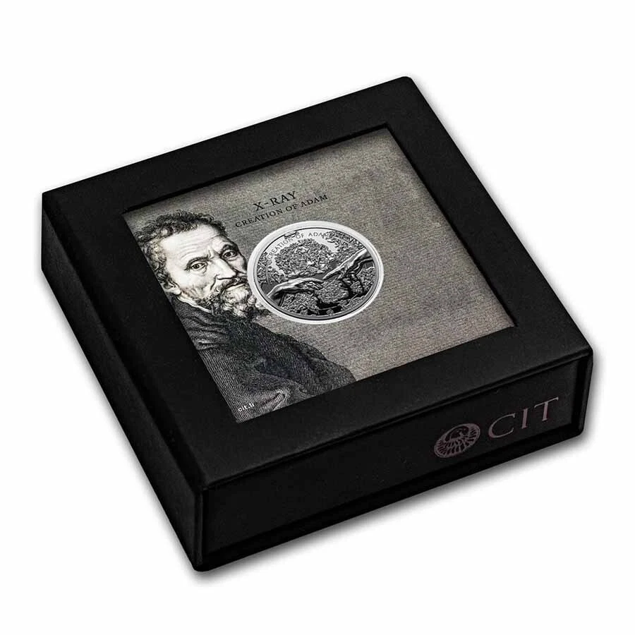 Picture of 2023 CIT X-Ray Creation of Adam 1 oz Ultra High Relief Proof Silver Coin - 30235