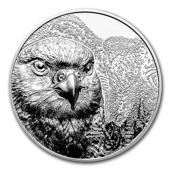 Picture of 2023 CIT Wild Mongolian Falcon 1 oz Ultra High Relief Proof Silver Coin - 30288
