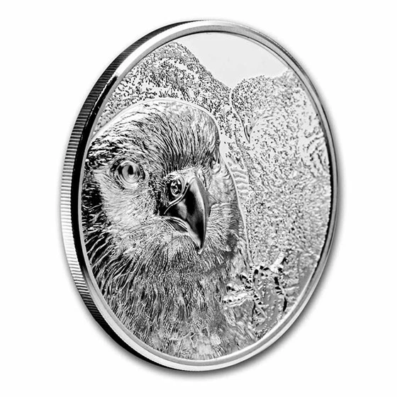 Picture of 2023 CIT Wild Mongolian Falcon 1 oz Ultra High Relief Proof Silver Coin - 30288