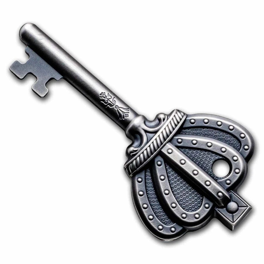 Picture of 2023 CIT Key to My Kingdom 1 oz Ultra High Relief Antique Silver Coin - 30307