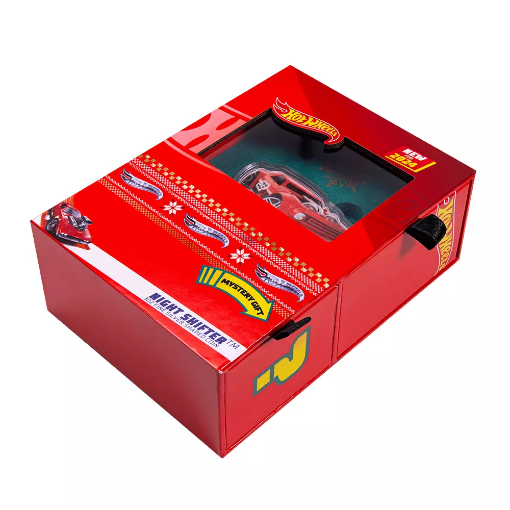 Picture of 2024 Pamp Suisse Hot Wheels Night Shifter Holiday Mystery Box 1 oz Silver Coin