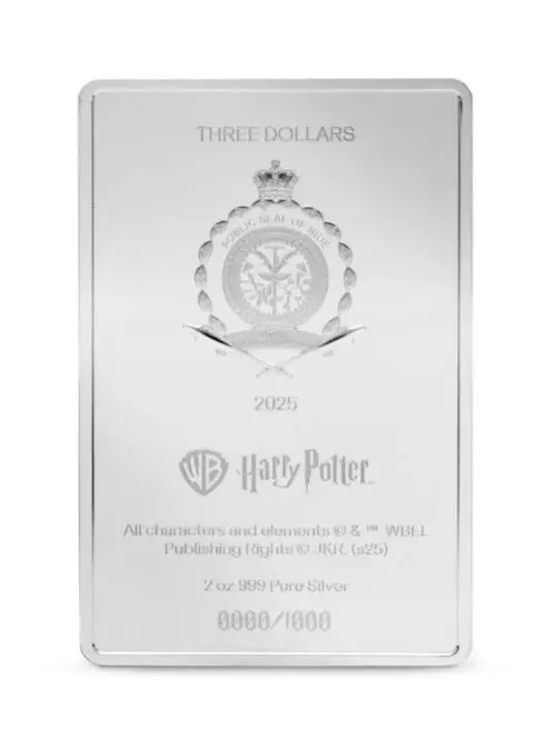 Picture of 2025 Agoro Harry Potter and the Sorcerer's Stone 2 oz Colorized Silver Coin