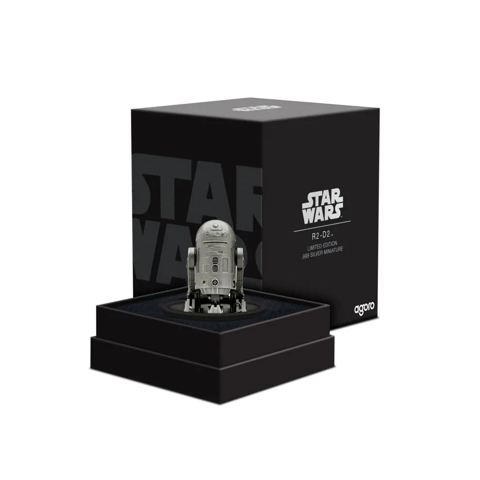 Picture of 2024 Agoro Star Wars R2-D2 3D Miniature ~136.6 Gram .999 Silver
