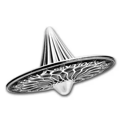 Picture of 2024 CIT Spinning Coin 1 oz Ultra High Relief Antique Silver Coin - 30560
