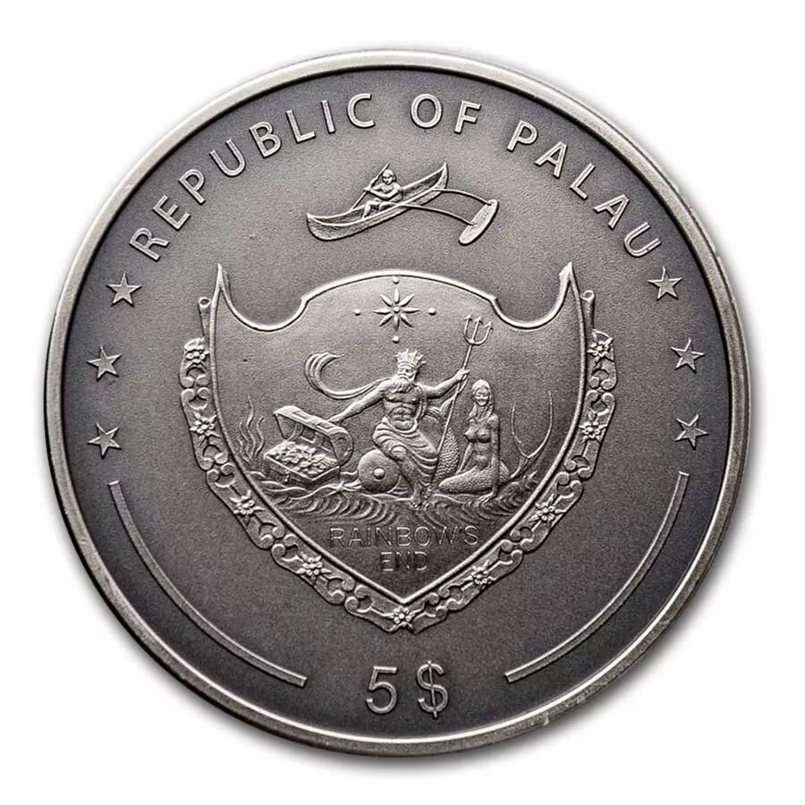 Picture of 2024 CIT Poker Card Guard 1 oz Ultra High Refief Antique Silver Coin - 30586