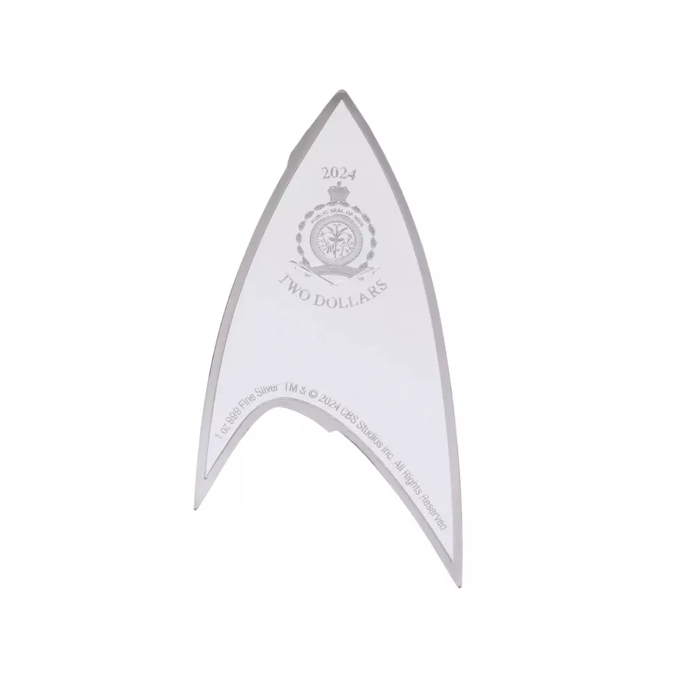 Picture of 2024 Agoro Star Trek Starfleet – Sciences Insignia 1 oz Silver Coin