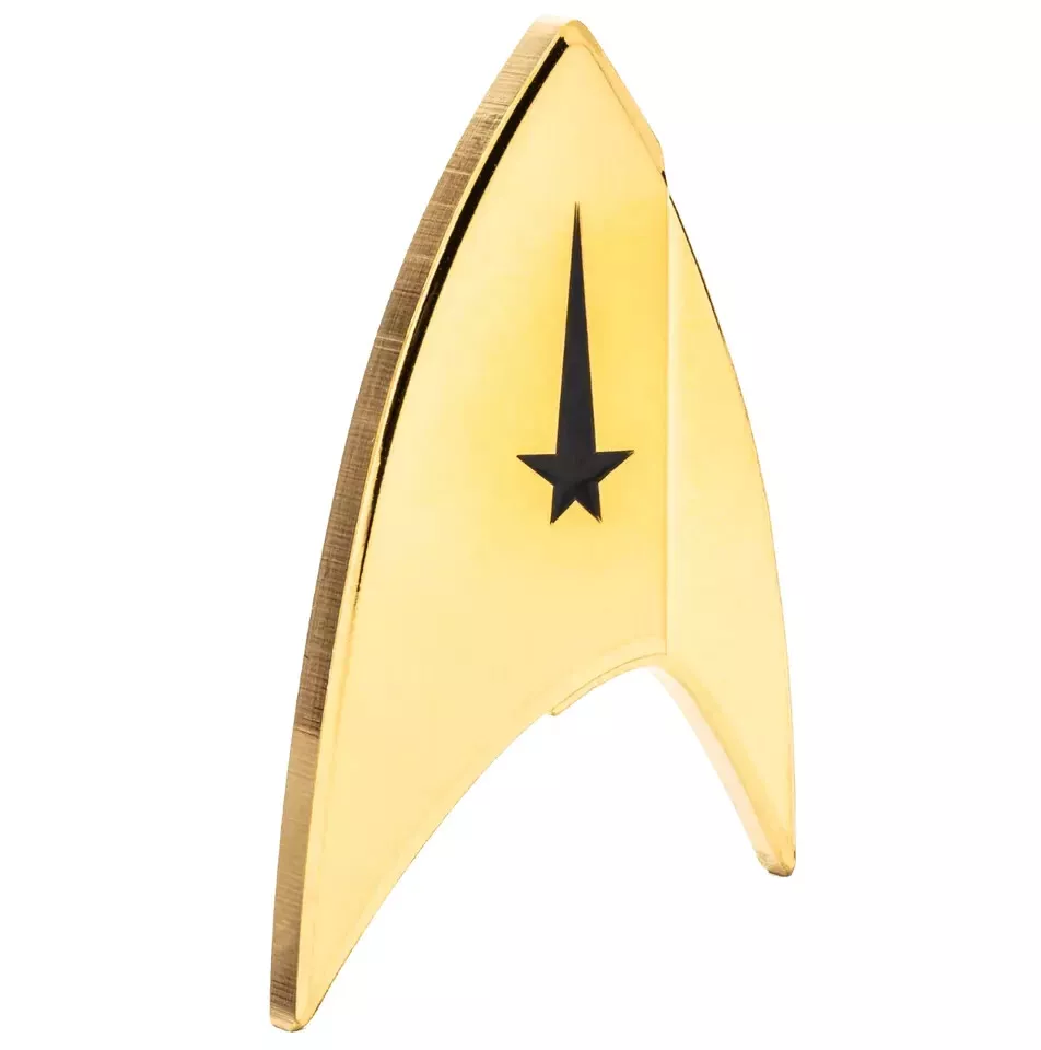 Picture of 2024 Agoro Star Trek Starfleet – Command Insignia 1 oz Gilded Enamel Silver Coin