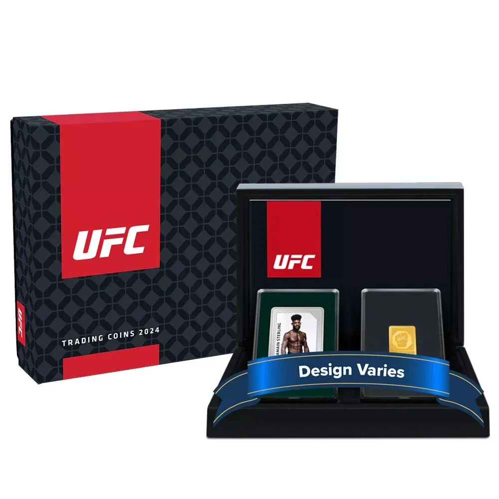Picture of 2024 Agoro UFC Trading Coins: 2 x 1 oz Silver Bar - New / Sealed