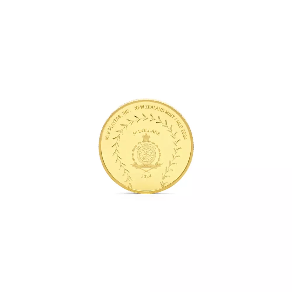 Picture of 2024 Agoro Major League Baseball (MLB) Trading Coins: 2 x 1 oz Silver Bar - New