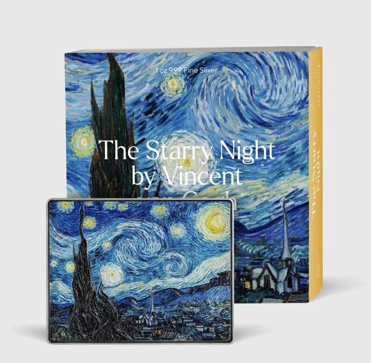 Picture of 2023 Starry Night Vincent Van Gogh 1 oz Silver & 14 oz Copper Collectible Coin