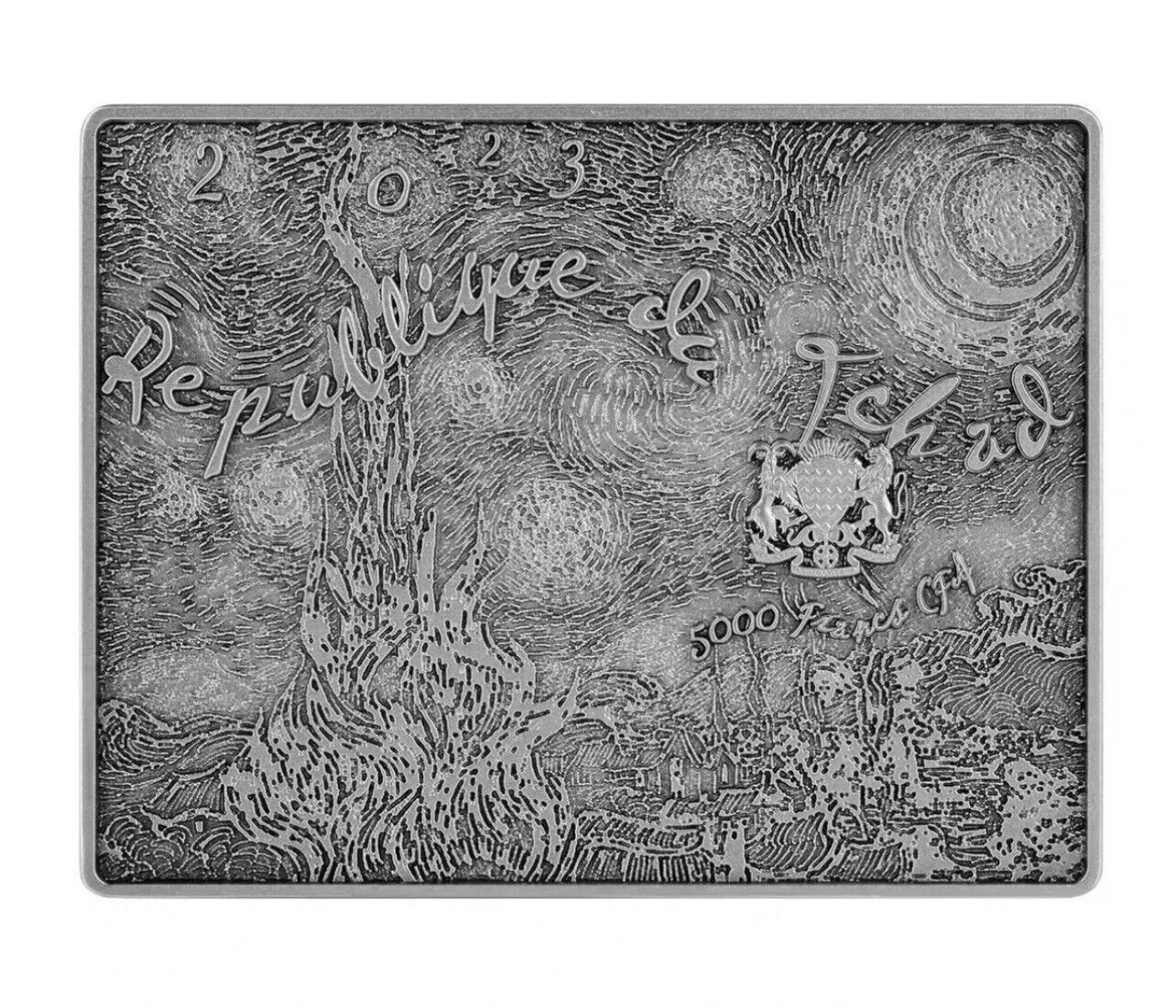 Picture of 2023 Starry Night Vincent Van Gogh 1 oz Silver & 14 oz Copper Collectible Coin