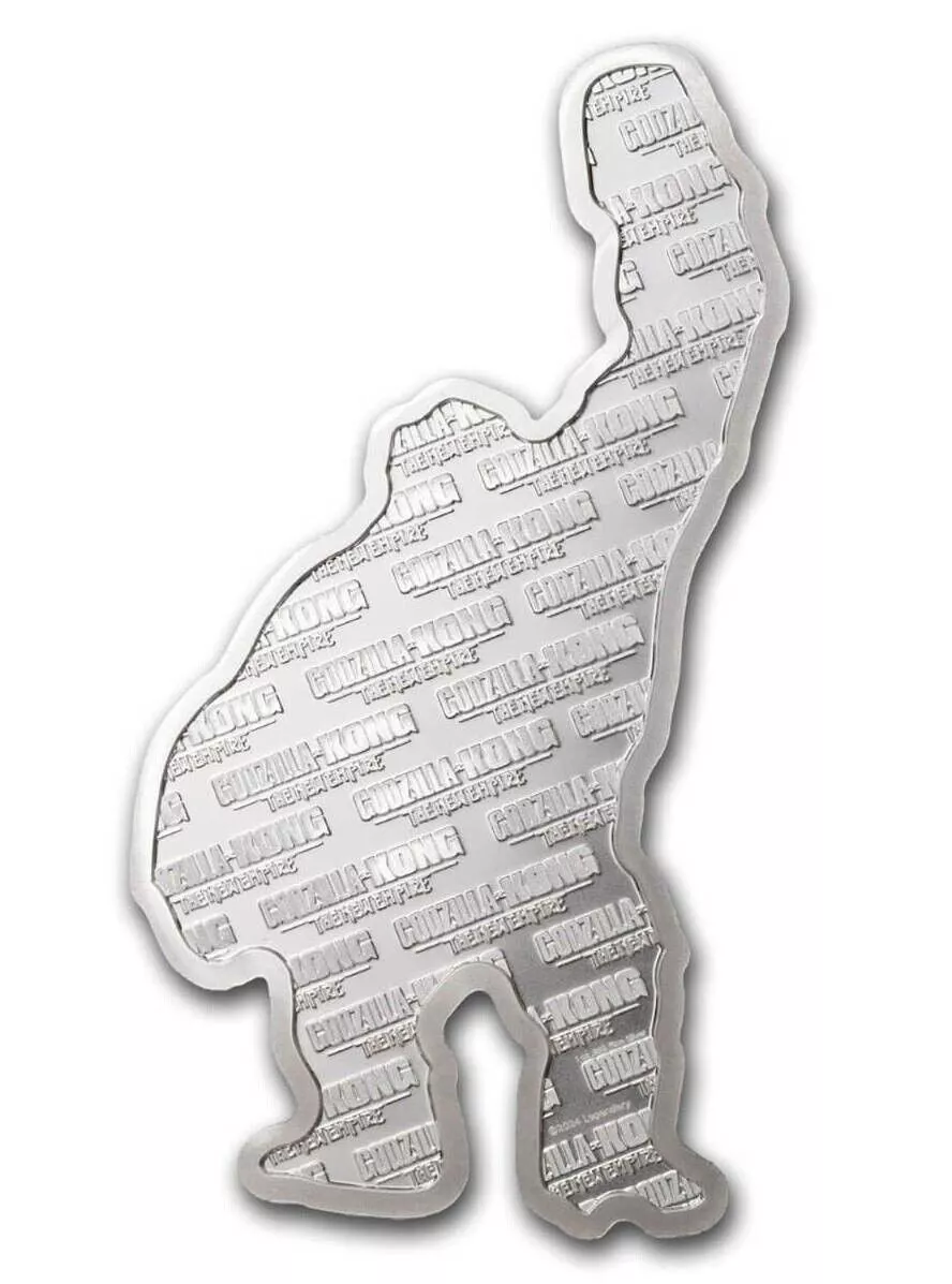 Picture of 2024 New Empire Monsterverse King Kong Shaped 1 oz Colorized Proof Silver Coin