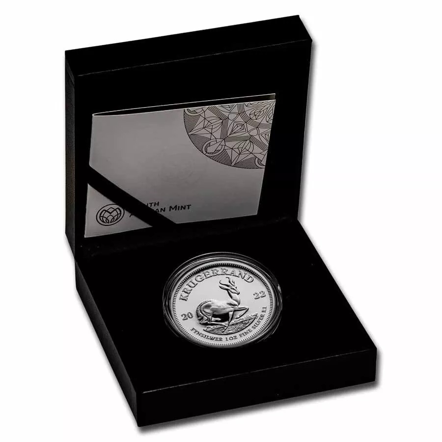 Picture of 2022 South Africa Mint Krugerrand 1 oz Silver Proof Coin (Capsule, Box, Coa)