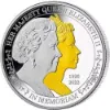 Picture of 2022 In Memoriam Queen Elizabeth Double Portrait 5 oz Gilded Proof Silver Coin