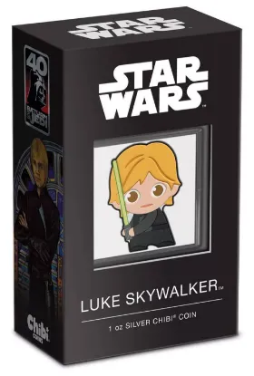 Picture of 2023 New Zealand Mint Star Wars Luke Skywalker Chibi 1 oz Proof Silver Coin
