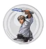 Picture of 2024 Agoro Star Wars Luke Skywalker vs. Darth Vader 1 oz Colorized Silver Round