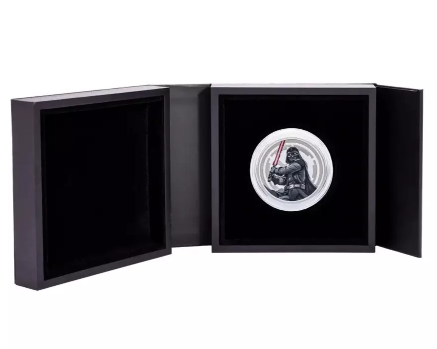 Picture of 2024 Agoro Star Wars Luke Skywalker vs. Darth Vader 1 oz Colorized Silver Round