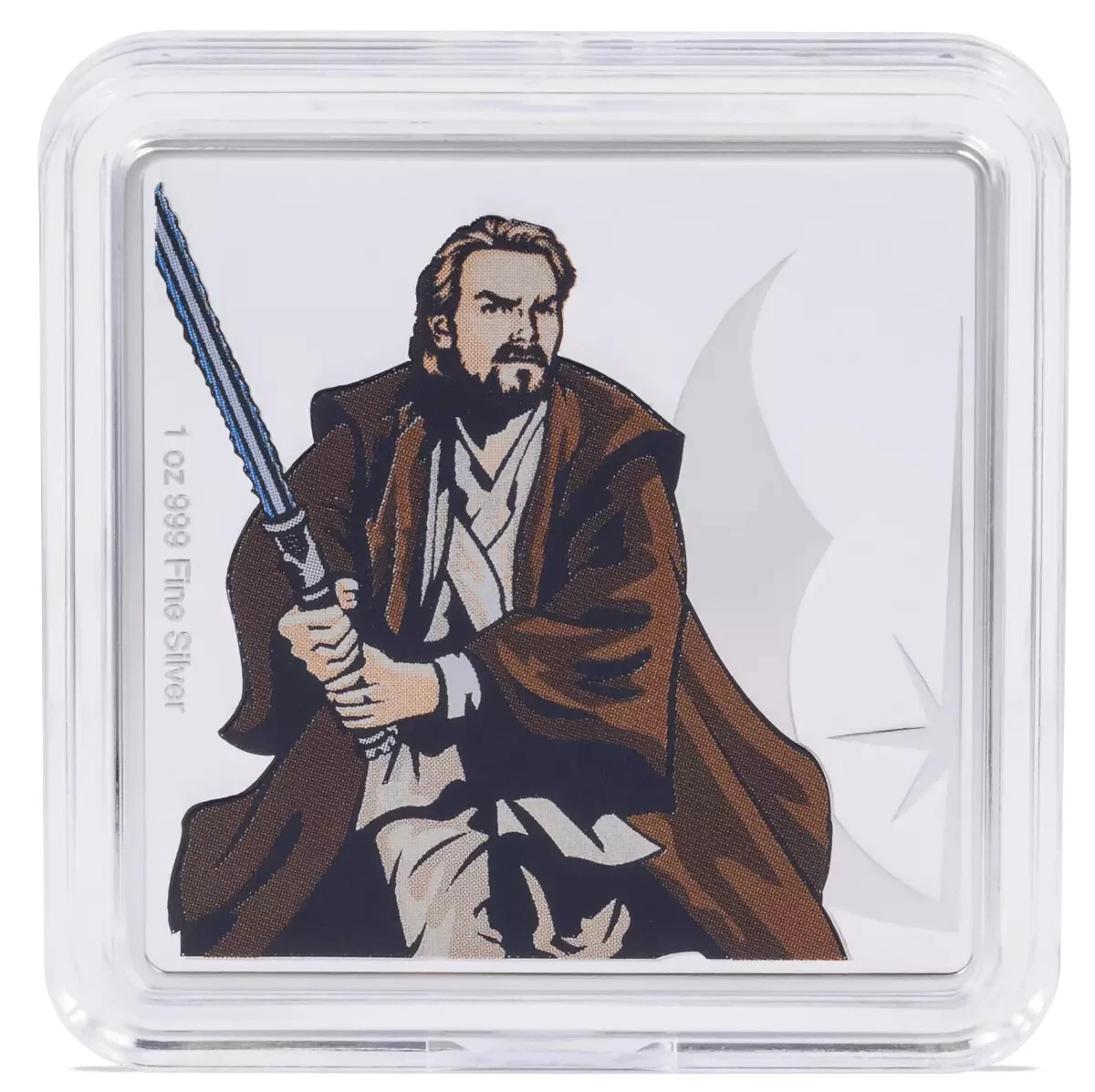 Picture of 2024 Agoro Star Wars Obi-Wan Kenobi and Yoda 1 oz Colorized Silver Medallion