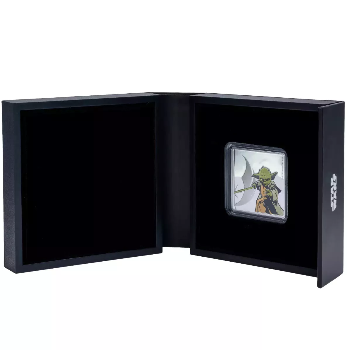 Picture of 2024 Agoro Star Wars Obi-Wan Kenobi and Yoda 1 oz Colorized Silver Medallion