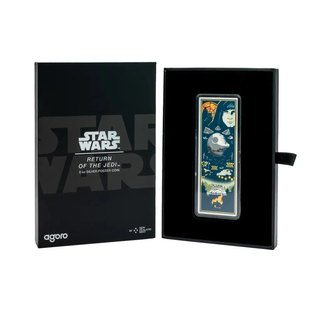 Picture of 2024 Agoro Star Wars Return of the Jedi 3 oz Colorized Proof Silver Coin