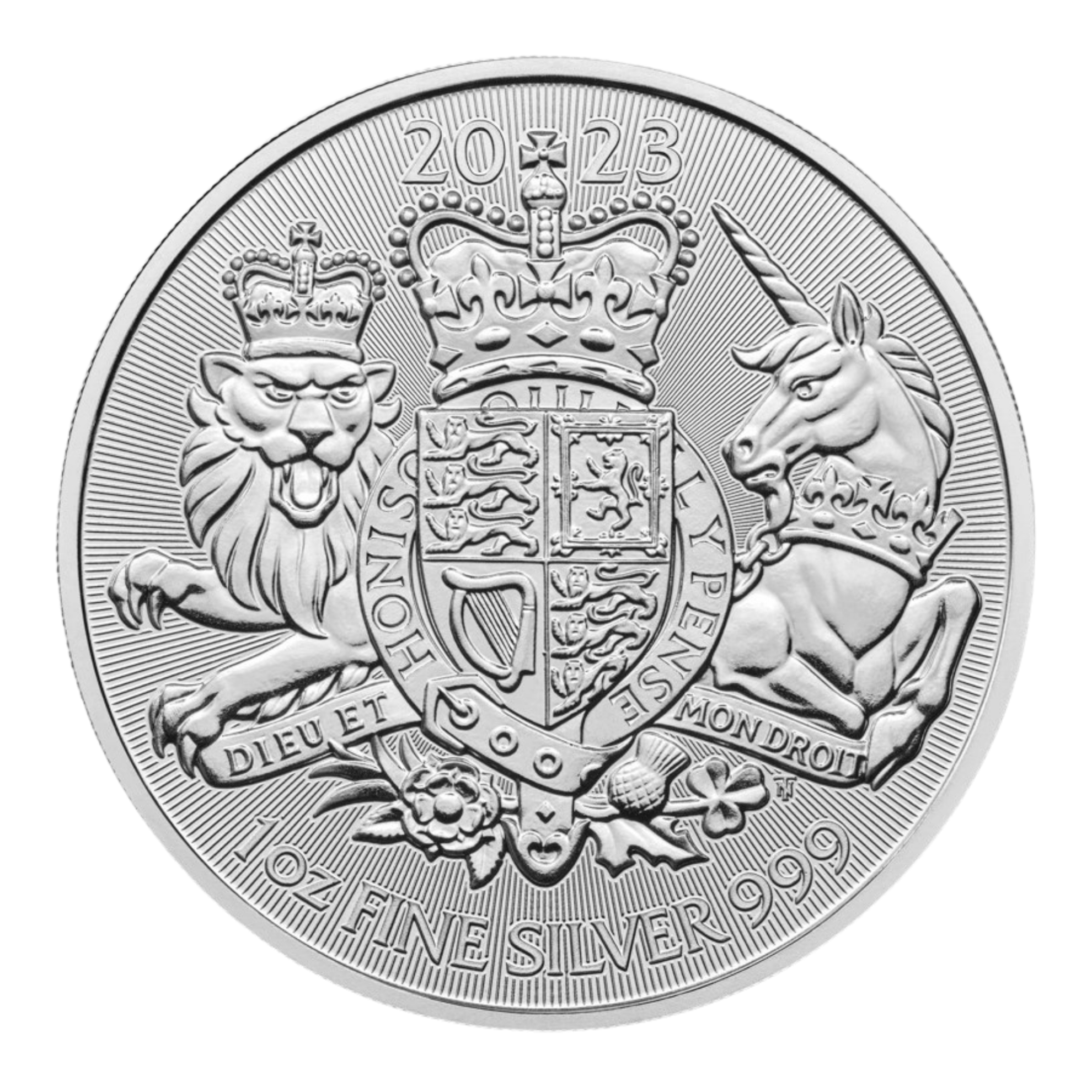 Picture of 2023 The Royal Mint Great Britain British Royal Arms 1 oz Silver Coin