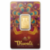 Picture of 2025 Pamp Sussie Diwali Lakshmi & Rangoli 5 Gram Gold Bar - In Assay Card