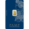 Picture of Pamp Suisse Lady Fortuna 1 Gram Gold Bar - Large Assay Card