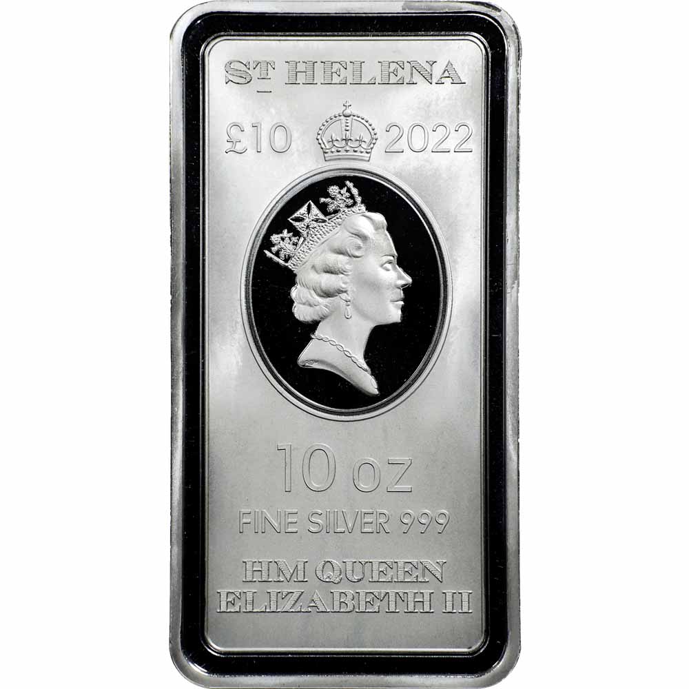 Picture of 2022 East India Company St Helena Britannia 10 oz Silver Bar - Sealed