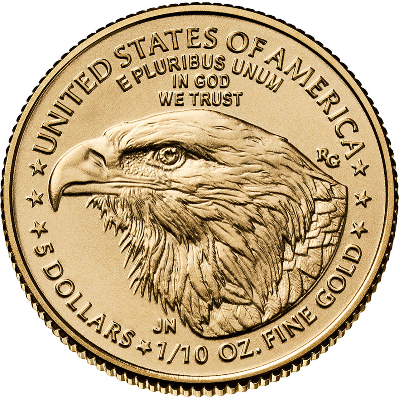 Picture of (Tube of 50) 2024 American Gold Eagle (AGE) 1/10 oz Gold Coin