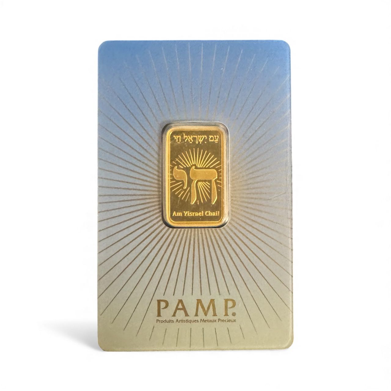 Picture of (Lot of 2) Pamp Suisse Am Yisrael Chai 10 Gram Gold Bar (Low Sequential Serials)