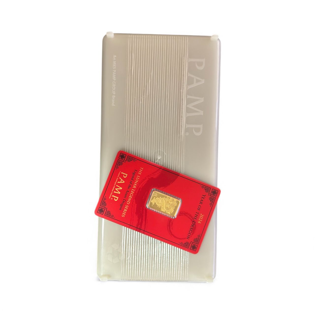 Picture of (Box of 25) 2024 Pamp Lunar Series Dragon 5 gram Gold Bar - Ultra Low Serial