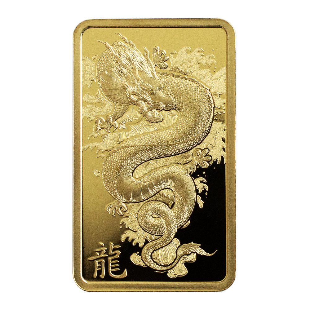 Picture of (Box of 25) 2024 Pamp Lunar Series Dragon 5 gram Gold Bar - Ultra Low Serial