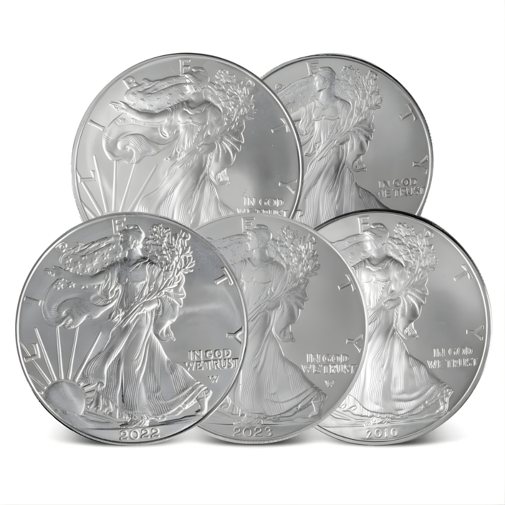Picture of American Silver Eagle (ASE) 1 oz Silver Coin - Random Year