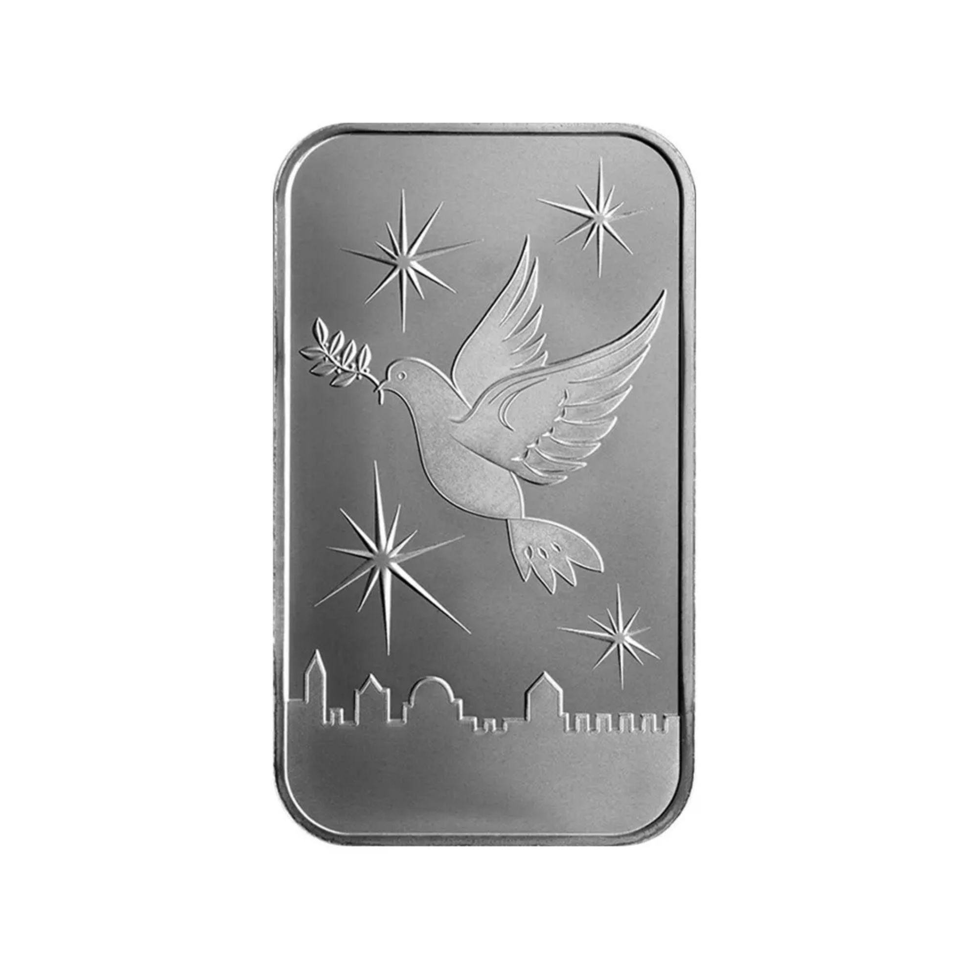 Picture of Holy Land Mint Dove of Peace 1 oz Silver Bar - In Assay Card