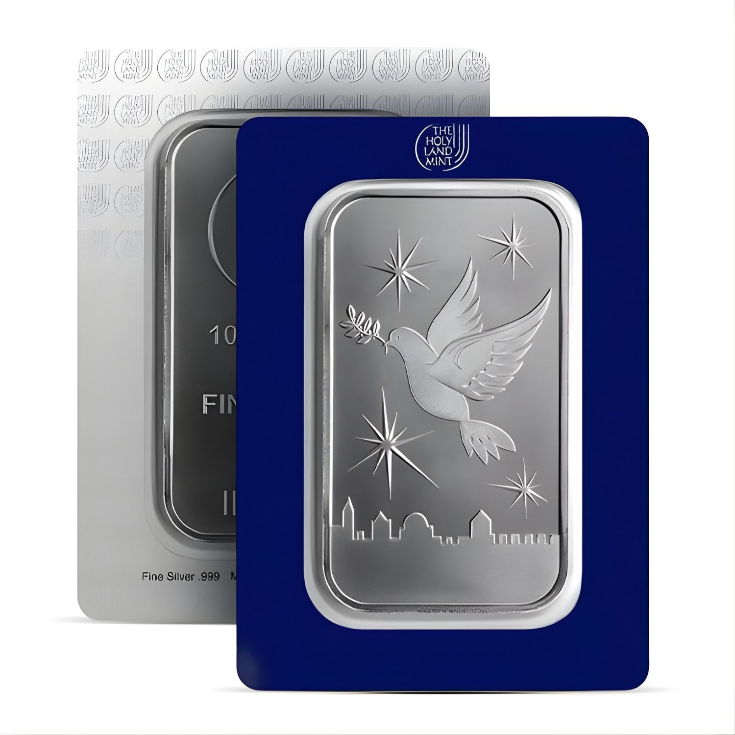 Picture of Holy Land Mint Dove of Peace 100 Gram Silver Bar - In Assay Card