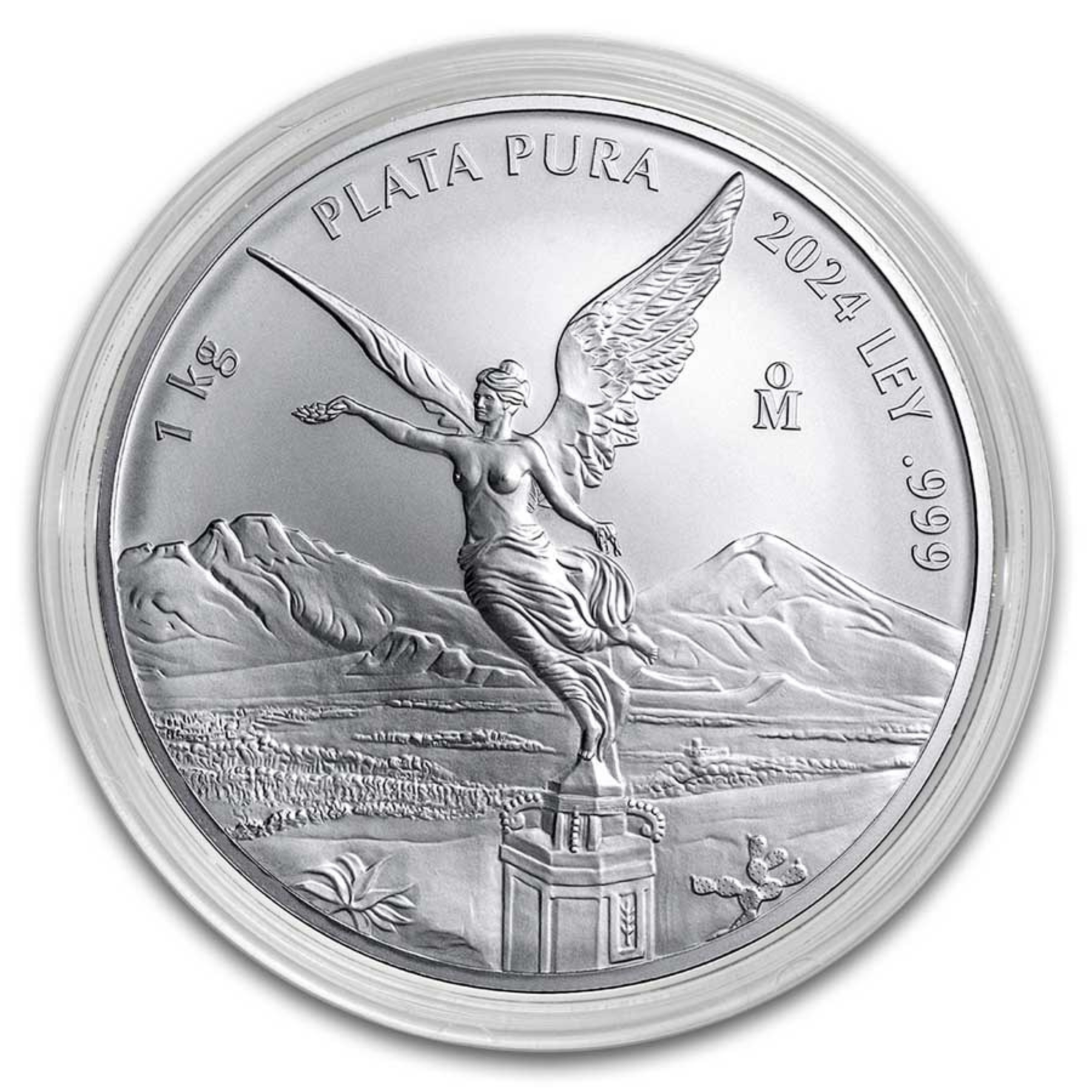 Picture of 2024 Mexico 1 Kilo BU Libertad Coin - In Capsule