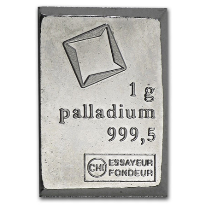 Picture of Valcambi Suisse 1 Gram Palladium Bar (50x1 Breakable)
