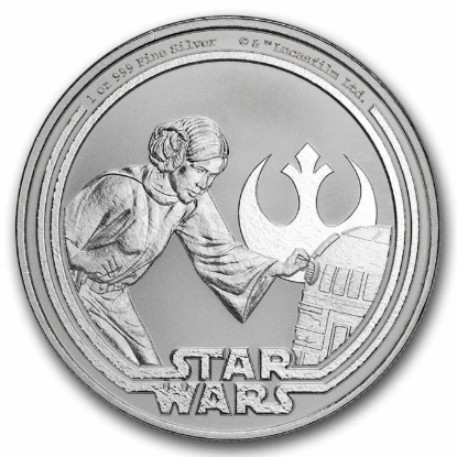 Picture of 2025 Niue Star Wars Princess Leia 1 oz Silver Coin