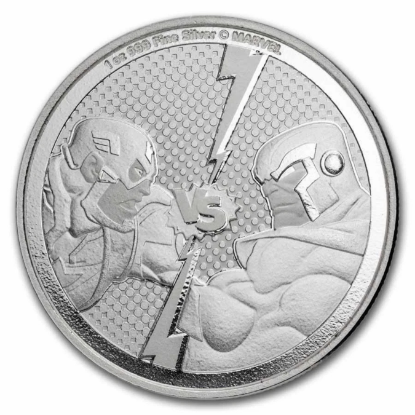 Picture of 2025 Niue Marvel Captain America vs Thanos 1 oz Silver Coin