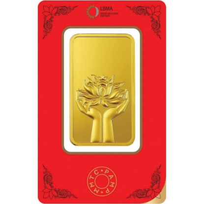 Picture of Pamp MMTC Lotus 20 Gram Gold Bar - Large Card Assay