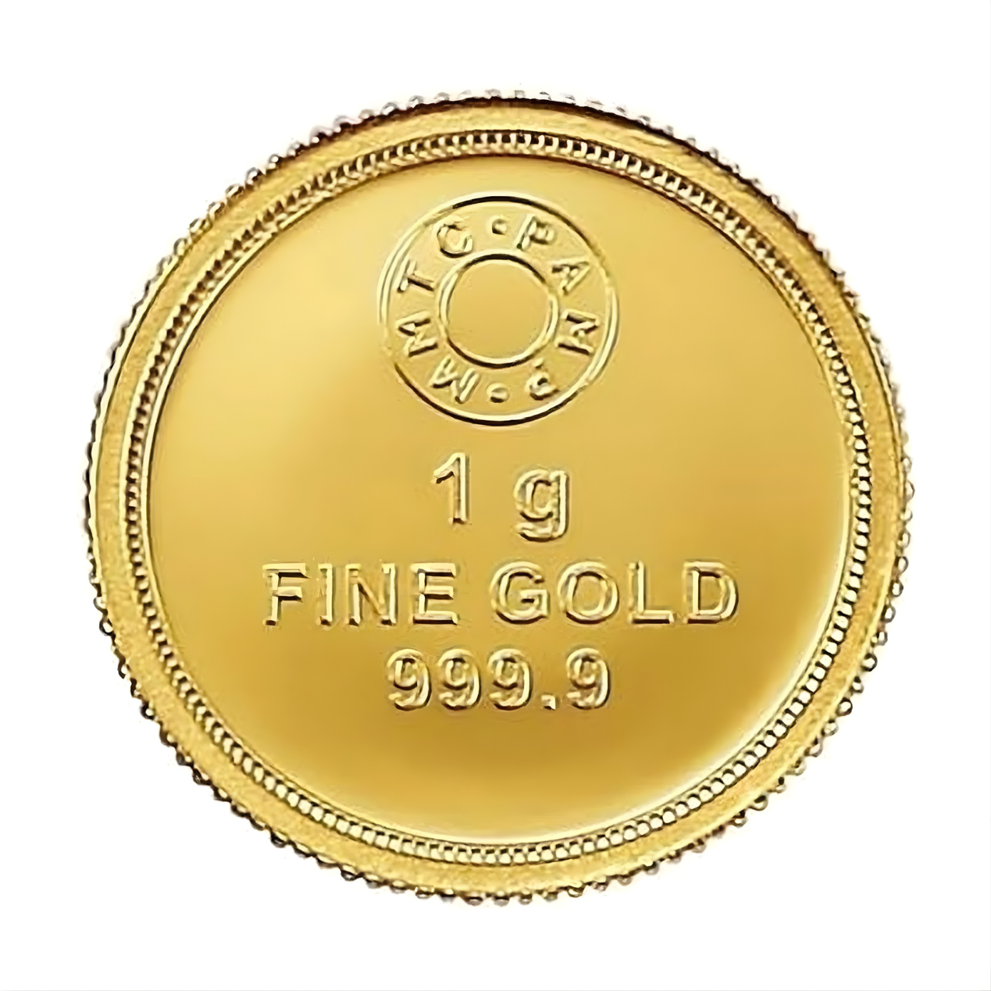 Picture of Pamp MMTC Lotus 1 Gram Gold Round - Large Card Assay