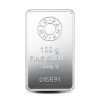 Picture of Pamp Mmtc Lotus 100 Gram Silver Bar - In Wide Assay