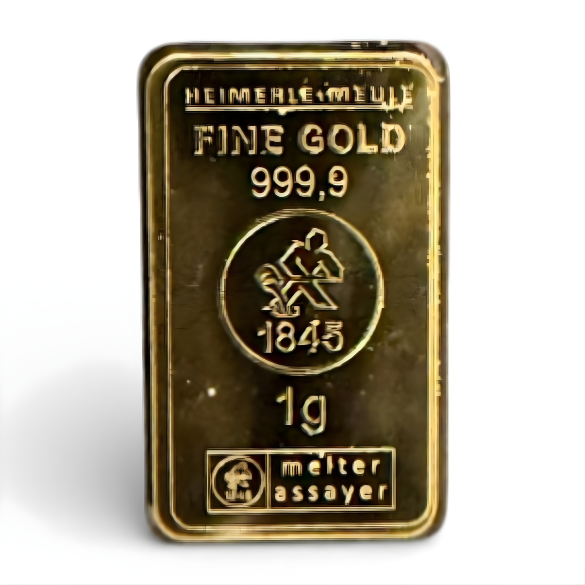 Picture of I-Clip Money Clip Wallet with Integrated Heimerle + Meule (H+M) 1 Gram Gold Bar