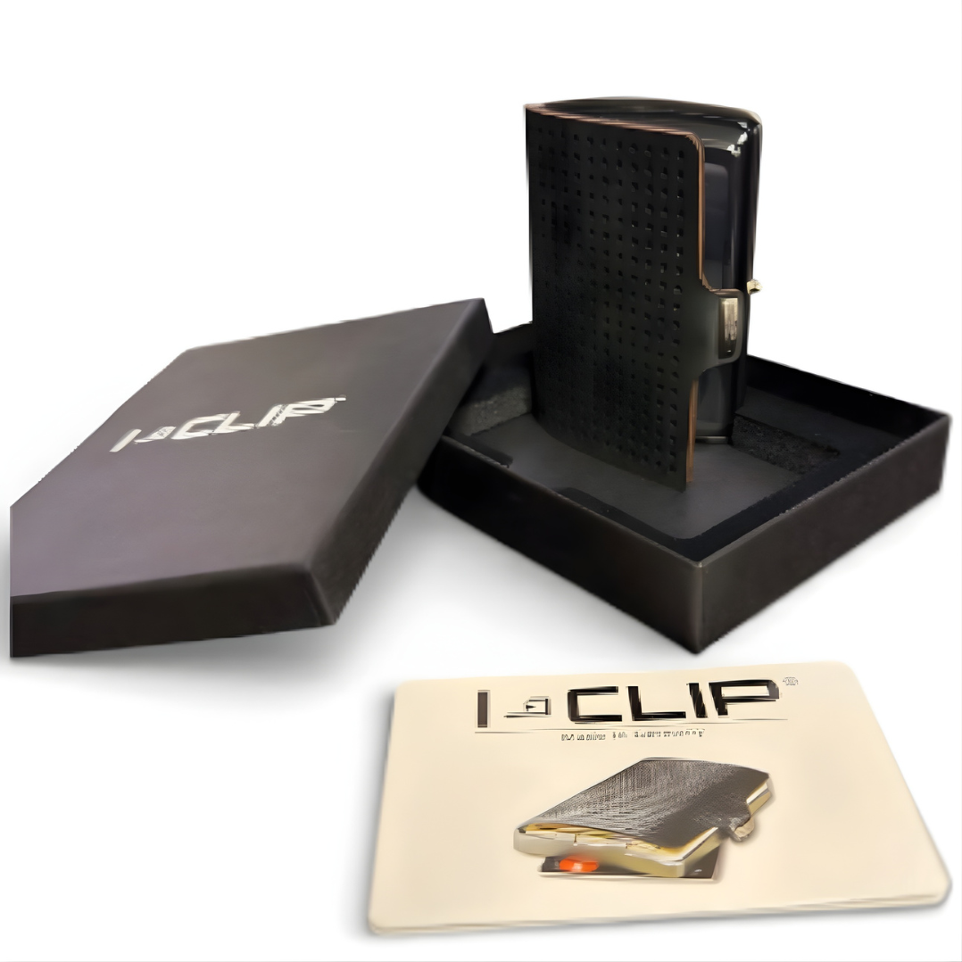 Picture of I-Clip Money Clip Wallet w/ Integrated Heimerle + Meule (H+M) 2.5 Gram Gold Bar