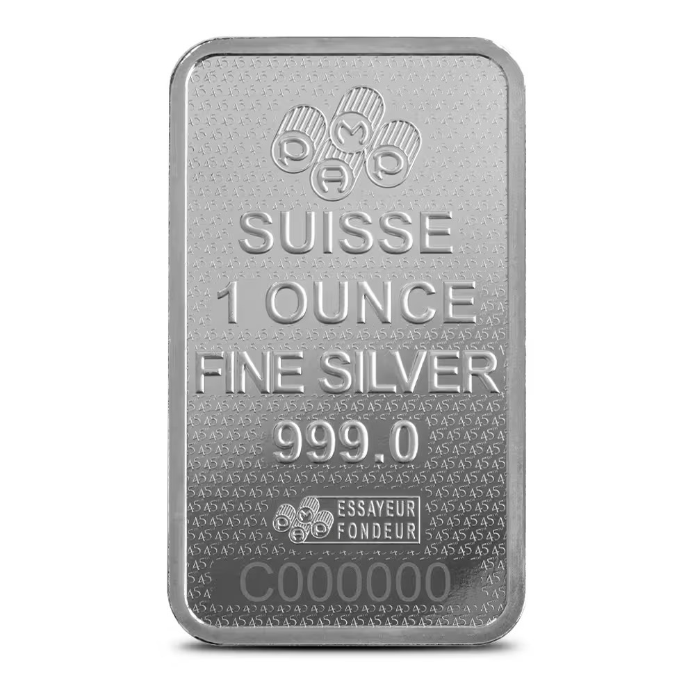 Picture of Pamp Suisse Lady Fortuna 45th Anniversary 1 oz Silver Bar - In Hard Plastic Case