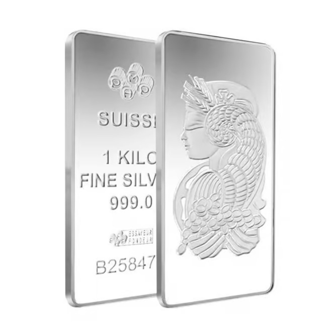 Picture of Pamp Suisse Lady Fortuna 1 Kilo Silver Bar - Hard Case + Coa